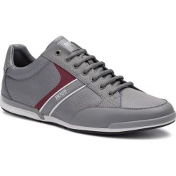 Sneakersy BOSS - Saturn 50414731 10220040 01 Medium Grey 036. Szare sneakersy męskie Boss, na co dzień, bez wzorów, ze skóry ekologicznej, eleganckie, bez zapięcia. Za 749,00 zł.