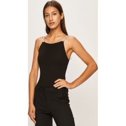 Tally Weijl - Top. Czarne bluzki damskie TALLY WEIJL, s, bez wzorów, z elastanu, bez kołnierzyka. W wyprzedaży za 49,90 zł.