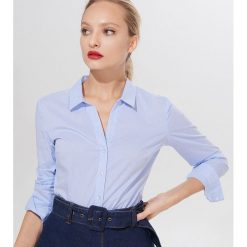 Koszula basic - Niebieski. Niebieskie koszule damskie Mohito. Za 79,99 zł.