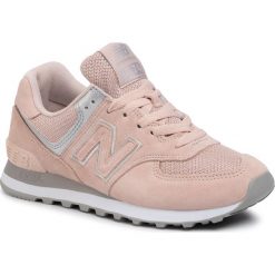 Sneakersy NEW BALANCE - WL574EQ Różowy. Różowe półbuty damskie New Balance, z zamszu. Za 349,00 zł.
