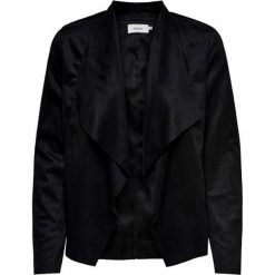 ONLY Kurtka damska Fleur Drapy Faux Suede Jack et Black (rozmiar 34). Czarne kurtki damskie ONLY, bez wzorów, ze skóry. W wyprzedaży za 119,00 zł.