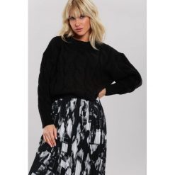 Czarny Sweter Zounds. Czarne swetry damskie other, m, bez wzorów, casualowe, bez rękawów, bez kaptura. Za 139,99 zł.