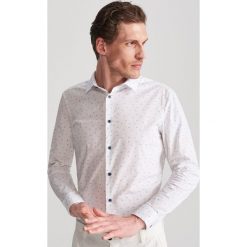 Koszula super slim fit - Biały. Białe koszule męskie Reserved, s, bez wzorów, bez kołnierzyka, bez rękawów. Za 89,99 zł.