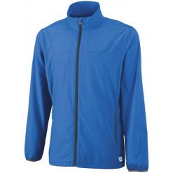 Wilson Bluza Tenisowa M Team Woven Jacket New Blue 2xl. Niebieskie bluzy męskie z kieszeniami marki Wilson, xl. W wyprzedaży za 150,00 zł.