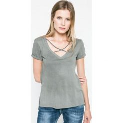Answear - Top. Szare topy damskie ANSWEAR, l, z bawełny. W wyprzedaży za 39,90 zł.