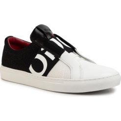 Sneakersy HUGO - Futurism 50407620 10214585 01 Open White 120. Czarne sneakersy męskie HUGO, na co dzień, bez wzorów, ze skóry, eleganckie, bez zapięcia. W wyprzedaży za 589,00 zł.