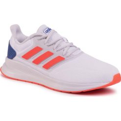 Buty adidas - Runfalcon EG8612 Ftwwht/Solred/Dsgry. Białe buty sportowe męskie Adidas, z tworzywa sztucznego, bez zapięcia, do biegania. Za 199,00 zł.