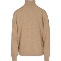 Beżowy Golf męski Timeless. Brązowe swetry męskie Veva, na zimę, s, bez wzorów, z bawełny, eleganckie, z golfem, bez kaptura. Za 209,00 zł.