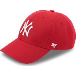 Czapka z daszkiem 47 BRAND - New York Yankees 47 B-MVP17WBV-RD Czerwony. Czerwone czapki z daszkiem damskie marki 47 Brand, z wełny. Za 89,00 zł.