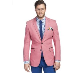 Marynarka ANTONIO 14-31SM. Różowe marynarki męskie Giacomo Conti, m, bez wzorów, z bawełny. Za 399,00 zł.