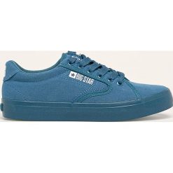 Big Star - Tenisówki. Niebieskie trampki i tenisówki damskie BIG STAR, bez wzorów, z gumy, bez zapięcia. Za 119,90 zł.