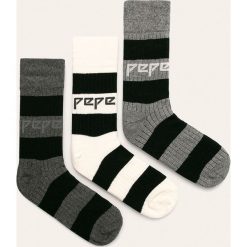 Pepe Jeans - Skarpety Benson (3-pack). Szare skarpetki męskie Pepe Jeans, bez wzorów, z bawełny. W wyprzedaży za 49,90 zł.