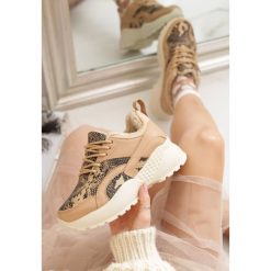 Beżowe Sneakersy Underwood. Brązowe sneakersy damskie Renee. Za 99,99 zł.