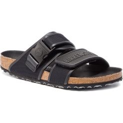 Klapki BIRKENSTOCK - Rotterdam 1013680 Black. Czarne klapki męskie marki Birkenstock, bez wzorów, ze skóry ekologicznej. Za 849,00 zł.