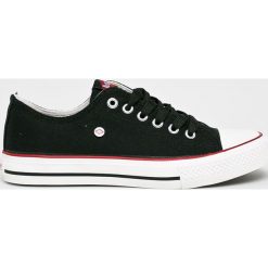 Lee Cooper - Tenisówki. Czarne trampki i tenisówki damskie Lee Cooper, bez wzorów, z materiału, bez zapięcia. Za 99,90 zł.