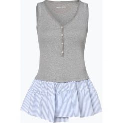 Marc Cain Sports - Top damski, szary. Szare topy damskie Marc Cain Sports, bez wzorów, z asymetrycznym kołnierzem. Za 499,95 zł.