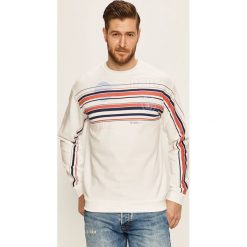Pepe Jeans - Bluza Tiptin. Białe bluzy męskie Pepe Jeans, s, z nadrukiem, z bawełny, z okrągłym kołnierzem, bez rękawów, bez kaptura. W wyprzedaży za 159,90 zł.