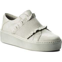 Półbuty TAMARIS - 1-24714-20 Offwhite 109. Białe półbuty damskie Tamaris, bez wzorów, ze skóry, bez obcasa, na koturnie, bez zapięcia. W wyprzedaży za 239,00 zł.