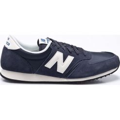 New Balance - Buty U420NVB. Niebieskie buty sportowe męskie marki New Balance, ze skóry, na sznurówki. W wyprzedaży za 249,90 zł.