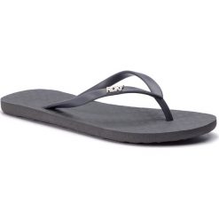 Japonki ROXY - ARJL100663 Gry. Szare klapki damskie Roxy, bez wzorów, z tworzywa sztucznego, bez obcasa. Za 59,00 zł.
