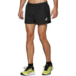 Asics Silver Split Short 2011A008-001 spodenki męskie czarne XS. Czarne spodenki sportowe męskie Asics, xs, bez wzorów, z poliesteru, do biegania. W wyprzedaży za 89,99 zł.
