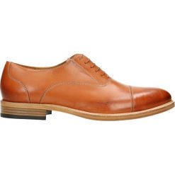 Półbuty HENRY. Pomarańczowe półbuty męskie Gino Rossi, bez wzorów, ze skóry, eleganckie, bez zapięcia. Za 449,90 zł.