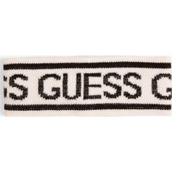 Guess Jeans - Opaska damska, biały. Białe opaski damskie Guess Jeans, z aplikacjami, z jeansu. Za 119,95 zł.
