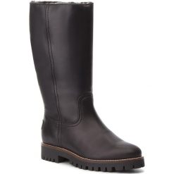 Kozaki PANAMA JACK - Tania B18 Napa Negro/Black. Czarne kozaki damskie marki Panama Jack, ze skóry, bez obcasa, bez zapięcia. W wyprzedaży za 499,00 zł.
