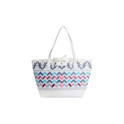 Torby shopper Patrizia Pepe 2V6942/A2EP-XP54. Białe torby damskie na zakupy Patrizia Pepe, bez wzorów, bez dodatków. Za 459,00 zł.