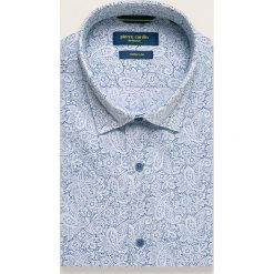 Pierre Cardin - Koszula. Niebieskie koszule męskie Pierre Cardin, xl, bez wzorów, z bawełny, casualowe, z włoskim kołnierzykiem, z krótkim rękawem. W wyprzedaży za 239,90 zł.