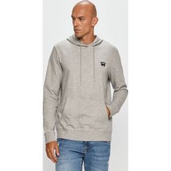 Wrangler - Bluza. Szare bluzy męskie Wrangler, s, bez wzorów, z bawełny, z kapturem, bez rękawów, z kapturem. Za 219,90 zł.