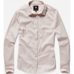 G-Star Raw - Koszula. Białe bluzki damskie G-Star RAW, s, bez wzorów, z elastanu, klasyczne, z klasycznym kołnierzykiem, z długim rękawem. W wyprzedaży za 139,90 zł.