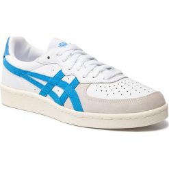 Sneakersy ONITSUKA TIGER - Gsm 1182A076 White/Azul Blue 103. Białe półbuty damskie Onitsuka Tiger, ze skóry. W wyprzedaży za 239,00 zł.