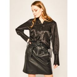 Koszula The Kooples Delicate Paisley FCCL20013K. Czarne koszule damskie The Kooples, bez wzorów, z jedwabiu, bez kołnierzyka, bez rękawów. W wyprzedaży za 629,00 zł.