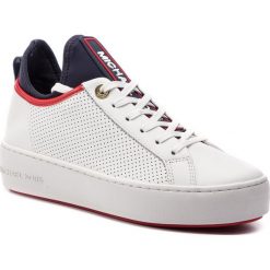 Sneakersy MICHAEL MICHAEL KORS - Ace Lace Up 43S9ACFS1L Opt/Admiral. Białe półbuty damskie marki MICHAEL Michael Kors, na co dzień, bez wzorów, ze skóry ekologicznej, bez obcasa, na płaskiej podeszwie, bez zapięcia. Za 719,00 zł.