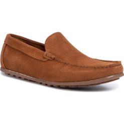 Mokasyny QUAZI - QZ-10-04-000642 204. Pomarańczowe mokasyny męskie QUAZI, ze skóry, eleganckie. Za 319,00 zł.