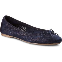 Baleriny damskie: Baleriny TAMARIS – 1-22137-30 Navy/Pewter 861