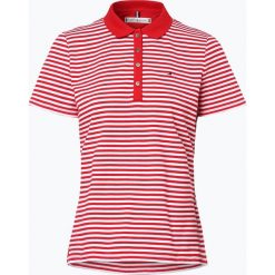 Tommy Hilfiger - Damska koszulka polo, czerwony. Czerwone koszulki damskie polo s, z haftami, z bawełny, polo. Za 169,95 zł.