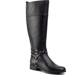 Kozaki MICHAEL MICHAEL KORS - Preston Boot 40F9PRFB6L Black. Czarne kozaki damskie MICHAEL Michael Kors, ze skóry ekologicznej, bez obcasa, na obcasie, bez zapięcia. W wyprzedaży za 1189,00 zł.