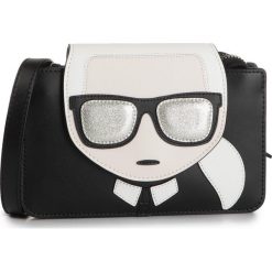 Torebka KARL LAGERFELD - 96KW3237 Black. Czarne listonoszki damskie KARL LAGERFELD, na imprezę, bez wzorów, ze skóry, bez dodatków. W wyprzedaży za 619,00 zł.