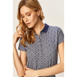 Tommy Hilfiger - T-shirt. Niebieskie bluzki damskie TOMMY HILFIGER, s, bez wzorów, z elastanu, casualowe, bez kołnierzyka, z krótkim rękawem. W wyprzedaży za 279,90 zł.