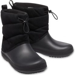 Crocs Buty Crocband Puff Boot W Black W11 (42-43). Czarne buty sportowe damskie Crocs, bez wzorów, bez obcasa. Za 389,00 zł.