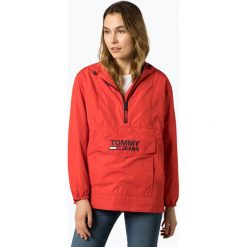 Tommy Jeans - Kurtka damska, czerwony. Czerwone kurtki damskie Tommy Jeans, l, bez wzorów, z jeansu, bez kaptura. Za 349,95 zł.