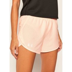 Szorty sportowe Under Armour Ua Fly-By 2.0 Cire Perforated 1351116. Pomarańczowe spodnie damskie Under Armour, m, bez wzorów, sportowe. W wyprzedaży za 109,00 zł.