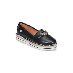 Espadryle Love Moschino JA10243G05. Czarne espadryle damskie Love Moschino, bez wzorów, bez obcasa. W wyprzedaży za 419,30 zł.
