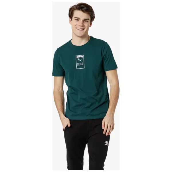 Puma Koszulka Ss Brand Placed , zielony, rozmiar XXL. Zielone koszulki męskie Puma, xxl, bez wzorów, z materiału, z dekoltem na plecach, bez rękawów. W wyprzedaży za 79,99 zł.