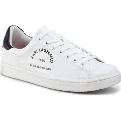 Sneakersy KARL LAGERFELD - KL51241 White Lthr. Białe sneakersy męskie KARL LAGERFELD, bez zapięcia. Za 779,00 zł.