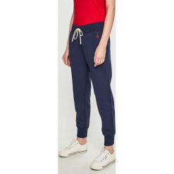 Polo Ralph Lauren - Spodnie. Niebieskie spodnie damskie Polo Ralph Lauren, s, z bawełny. W wyprzedaży za 429,90 zł.