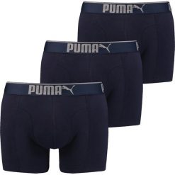 Puma Lifestyle 3-pack Bokserki Niebieski. Niebieskie bokserki męskie Puma, z elastanu. Za 116,95 zł.