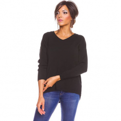 Sweter "Karine" w kolorze czarnym. Czarne swetry klasyczne damskie marki So Cachemire, s, z kaszmiru. W wyprzedaży za 173,95 zł.